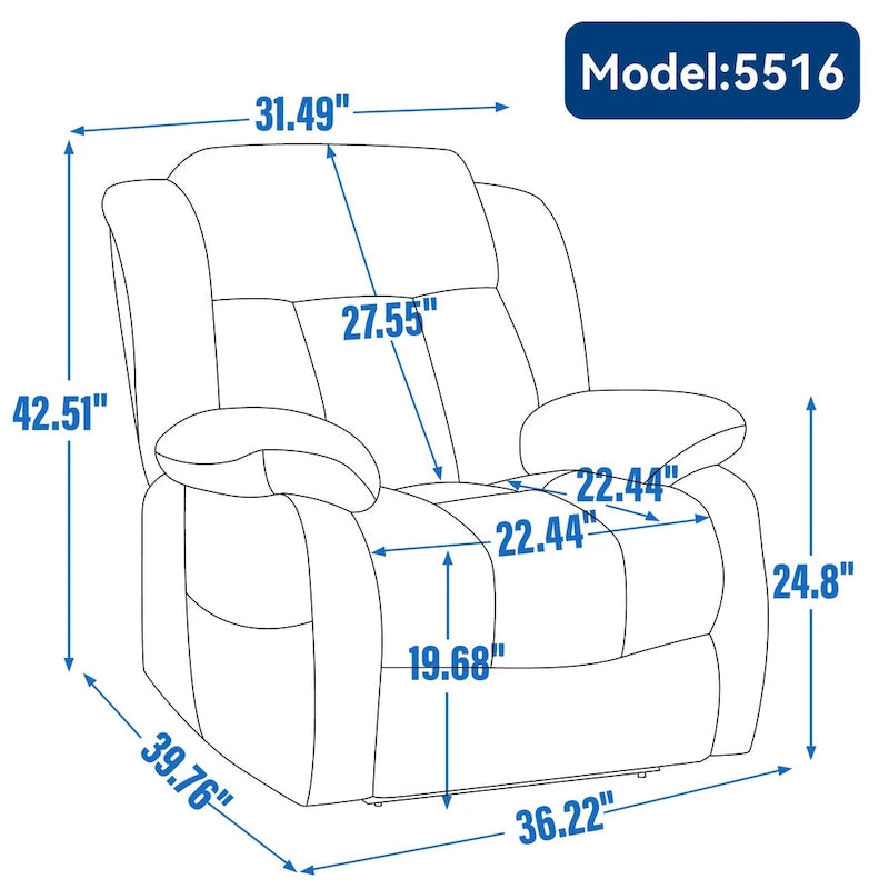 Dual Motor Infinite Position Up to 350 LBS Electric Medium size Genuine Leather Brown Power Lift Recliner Chair