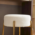 Beige+Gold Modern 20 Barstools (Set of 2)