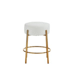 Beige+Gold Modern 20 Barstools (Set of 2)