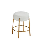 Beige+Gold Modern 20 Barstools (Set of 2)