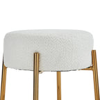 Beige+Gold Modern 20 Barstools (Set of 2)
