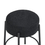 Black Modern 20 Barstools with Sturdy Hardware Support Legs (Set of 2)