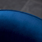 Blue 22 Upholstered Velvet Accent Chair with Swivel Base