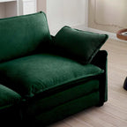 DIY Customization Corduroy Upholstered Armless Modular Sectional Sofa