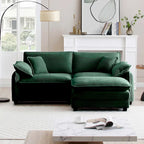 DIY Customization Corduroy Upholstered Armless Modular Sectional Sofa