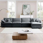 DIY Customization Corduroy Upholstered Armless Modular Sectional Sofa