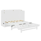 Queen Size Murphy Bed with Large Drawer,USB Ports and Outlets