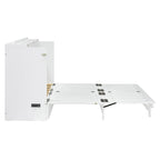 Queen Size Murphy Bed with Large Drawer,USB Ports and Outlets