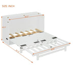 Queen Size Murphy Bed with Large Drawer,USB Ports and Outlets