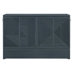 Queen Size Murphy Bed with Large Drawer,USB Ports and Outlets