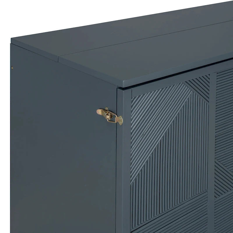 Queen Size Murphy Bed with Large Drawer,USB Ports and Outlets