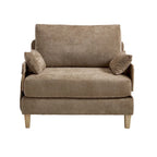 Chenille Upholstered 3-in-1 Convertible Sleeper Foldable Sofa Bed Recliner Chair with 3 Pillows