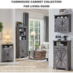 24 Farmhouse Bathroom Floor Cabinet, Wide Bathroom Storage Cabinet