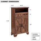 24 Farmhouse Bathroom Floor Cabinet, Wide Bathroom Storage Cabinet