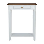 Marnie Two-tone 1-drawer Solid Wood Console Accent Table with Shelf by East at Main