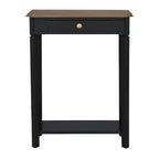Marnie Two-tone 1-drawer Solid Wood Console Accent Table with Shelf by East at Main