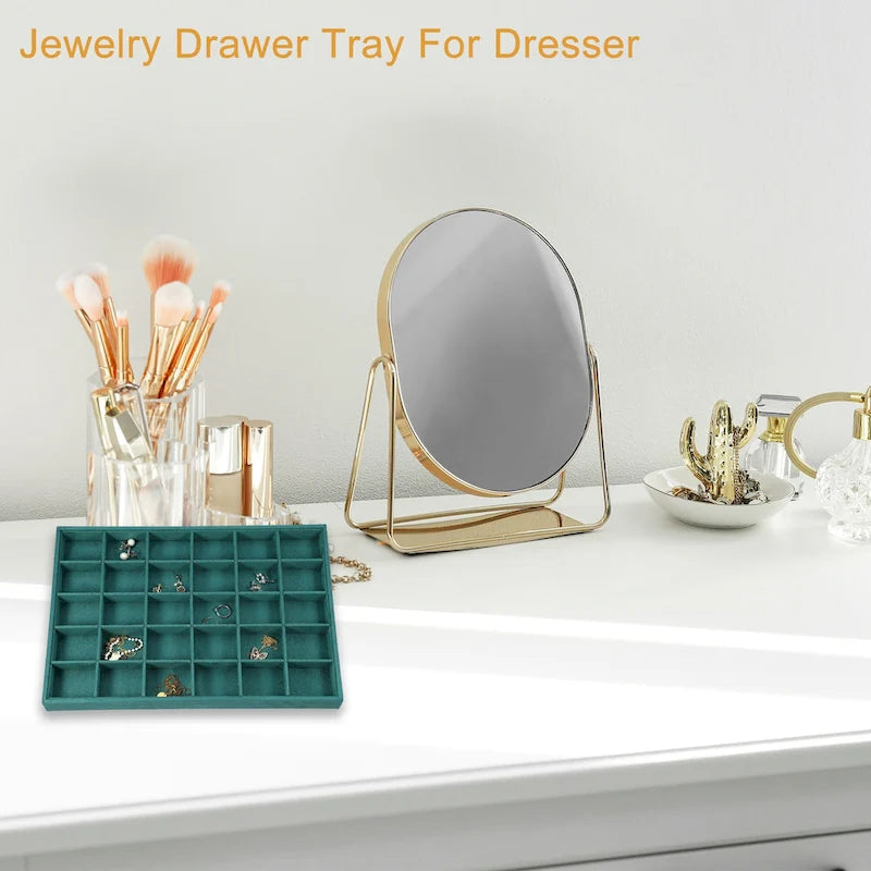 30 Grid Jewelry Tray Stackable for Rings Earrings Necklace Bracelet