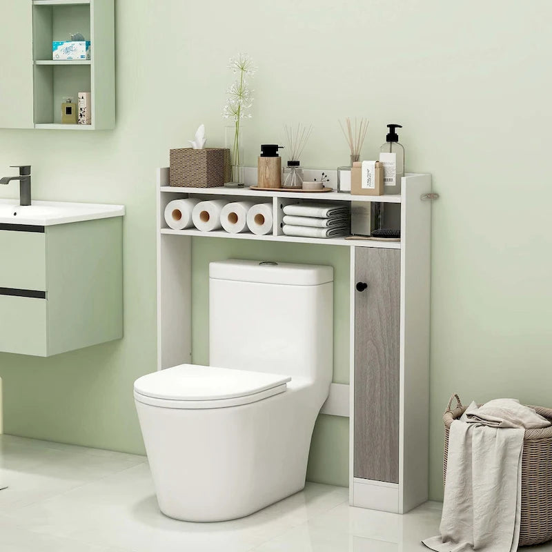 Costway Over the Toilet Bathroom Cabinet Floor Storage Organizer with - See Details
