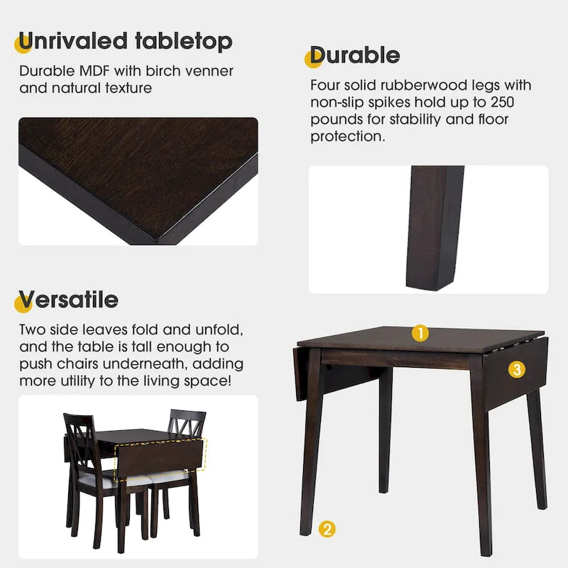 Elegant Farmhouse Round Dining Table with Adjustable Length and X-Base Be Used for Modern Dining Room