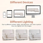 110 Modular Sectional Sofa, L-Shape Sofa with USB and Type-C Charger