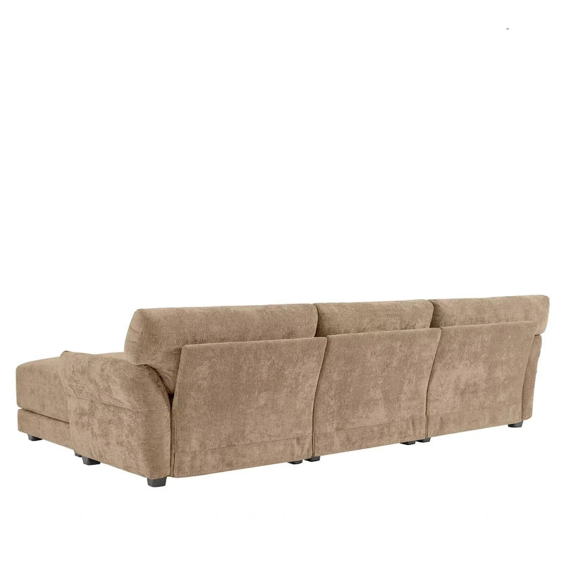 110 Modular Sectional Sofa, L-Shape Sofa with USB and Type-C Charger