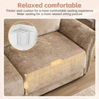 110 Modular Sectional Sofa, L-Shape Sofa with USB and Type-C Charger