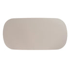 Modrest Evermore Modern Grey Faux Cement Oval Dining Table