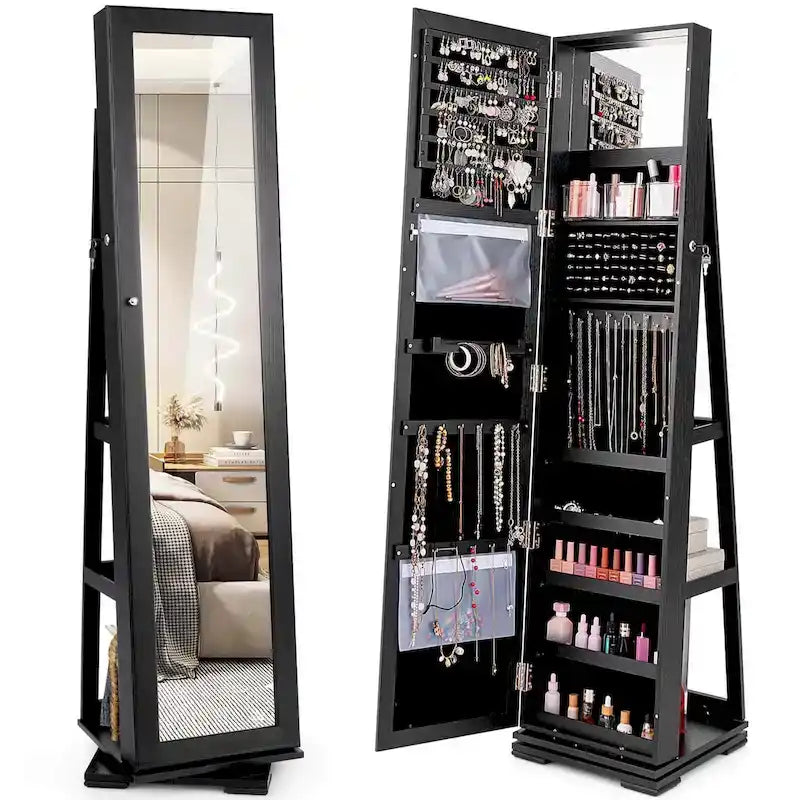 Armoire Jewelry Cabinet Standing Jewelry Organizer