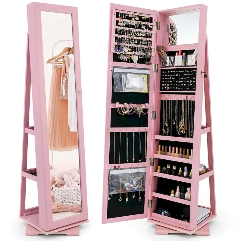 Armoire Jewelry Cabinet Standing Jewelry Organizer