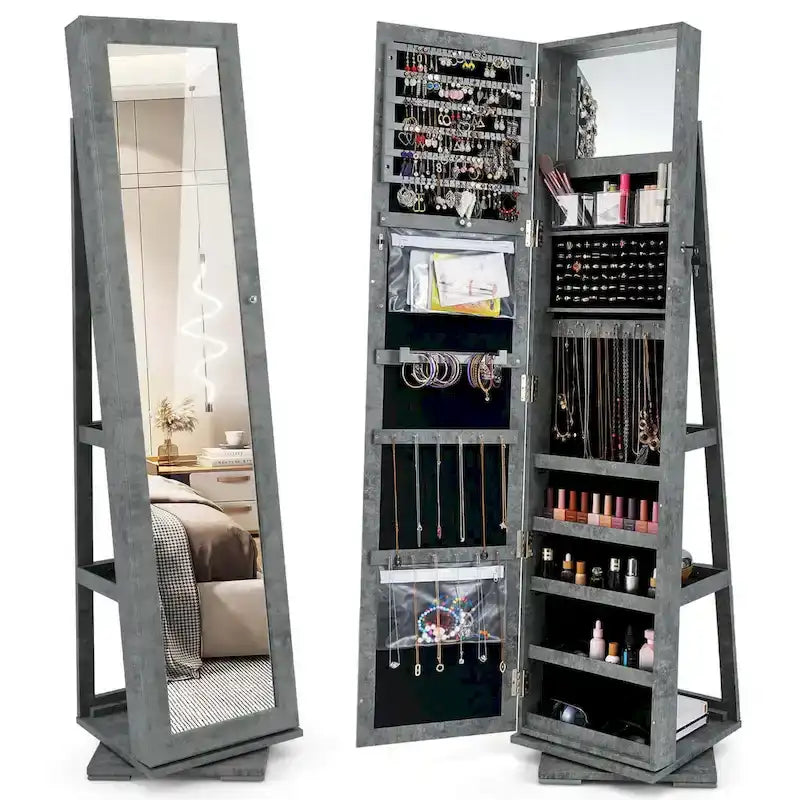 Armoire Jewelry Cabinet Standing Jewelry Organizer