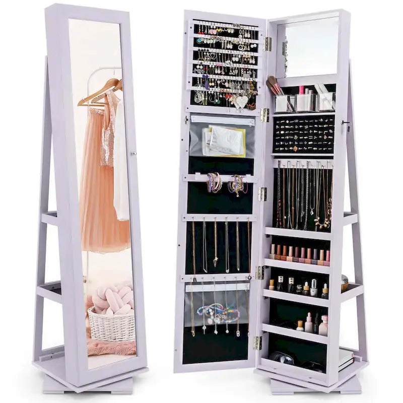 Armoire Jewelry Cabinet Standing Jewelry Organizer