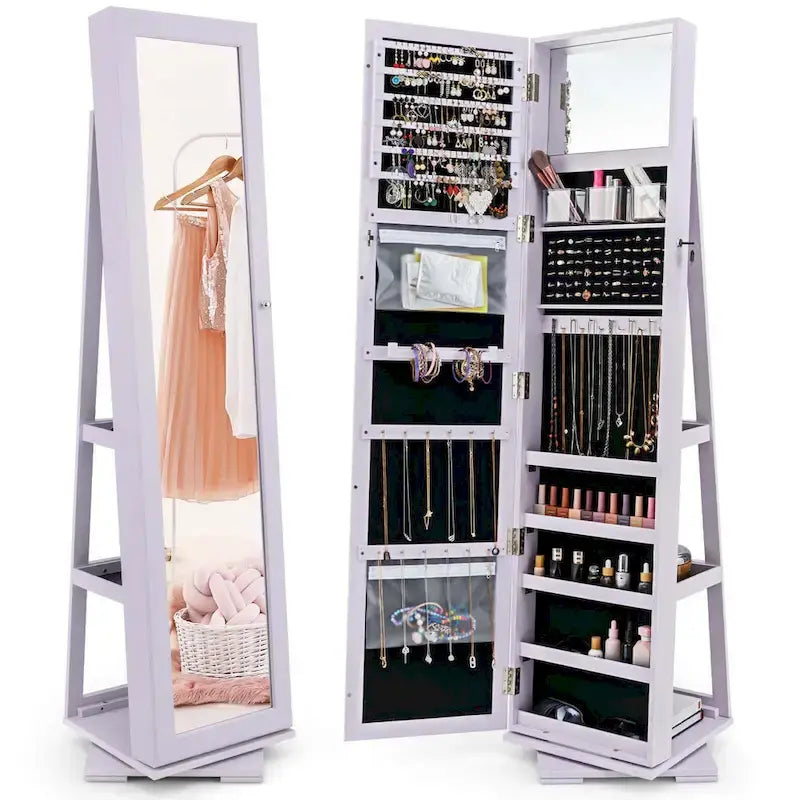Armoire Jewelry Cabinet Standing Jewelry Organizer