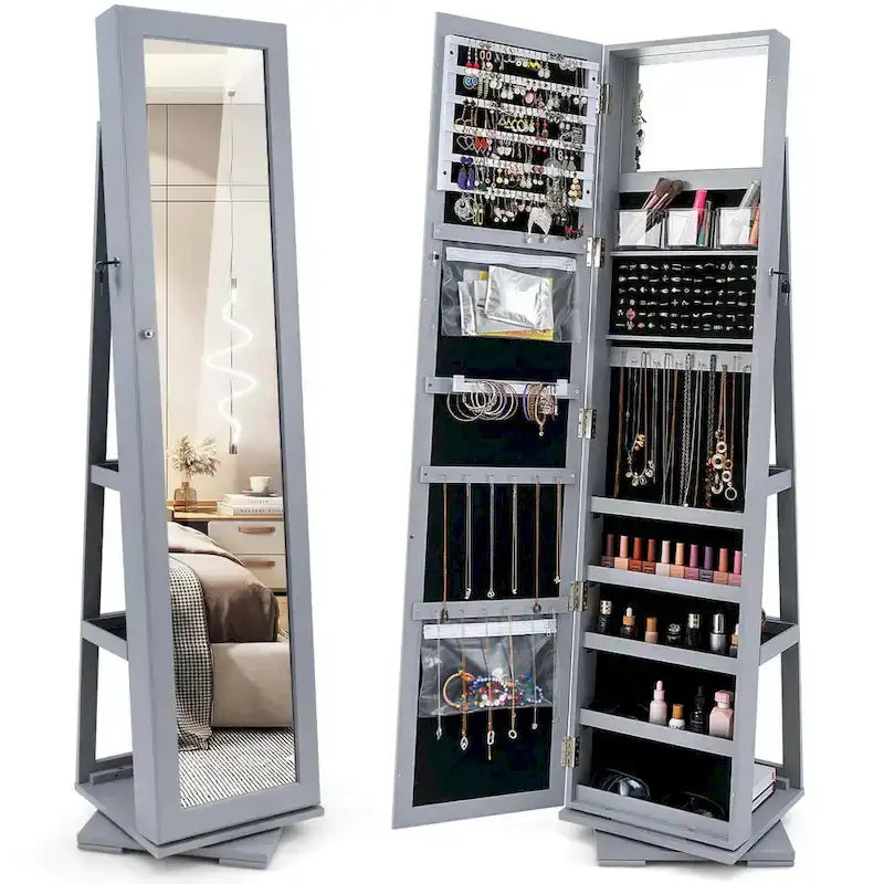 Armoire Jewelry Cabinet Standing Jewelry Organizer