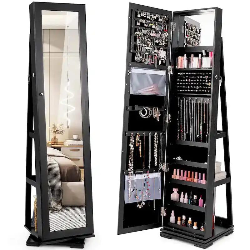 Armoire Jewelry Cabinet Standing Jewelry Organizer