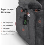 MCombo Dual Motor Power Lift Recliner Chair with Massage and Heat for Big People, Fabric R7891 (Large-Wide)