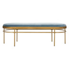 SAFAVIEH Omie Oval Bench - 63 x 22 x 20 - 63Wx22Dx20H