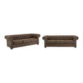 Gdansk Tufted Scroll Arm Chesterfield Sofa