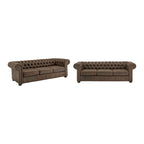 Gdansk Tufted Scroll Arm Chesterfield Sofa