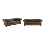 Gdansk Tufted Scroll Arm Chesterfield Sofa