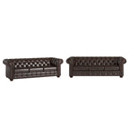 Gdansk Tufted Scroll Arm Chesterfield Sofa