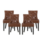 Cheney Tufted Dining Chairs (Set of 4) by Christopher Knight Home