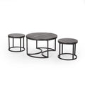 Gerrish Modern Industrial Coffee Table Set by Christopher Knight Home