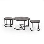 Gerrish Modern Industrial Coffee Table Set by Christopher Knight Home