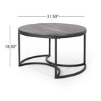 Gerrish Modern Industrial Coffee Table Set by Christopher Knight Home