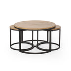Gerrish Modern Industrial Coffee Table Set by Christopher Knight Home