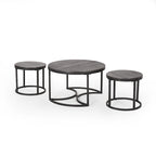 Gerrish Modern Industrial Coffee Table Set by Christopher Knight Home