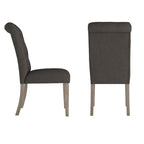 Krakova Tufted Rolled Back Parsons Chairs (Set of 2)