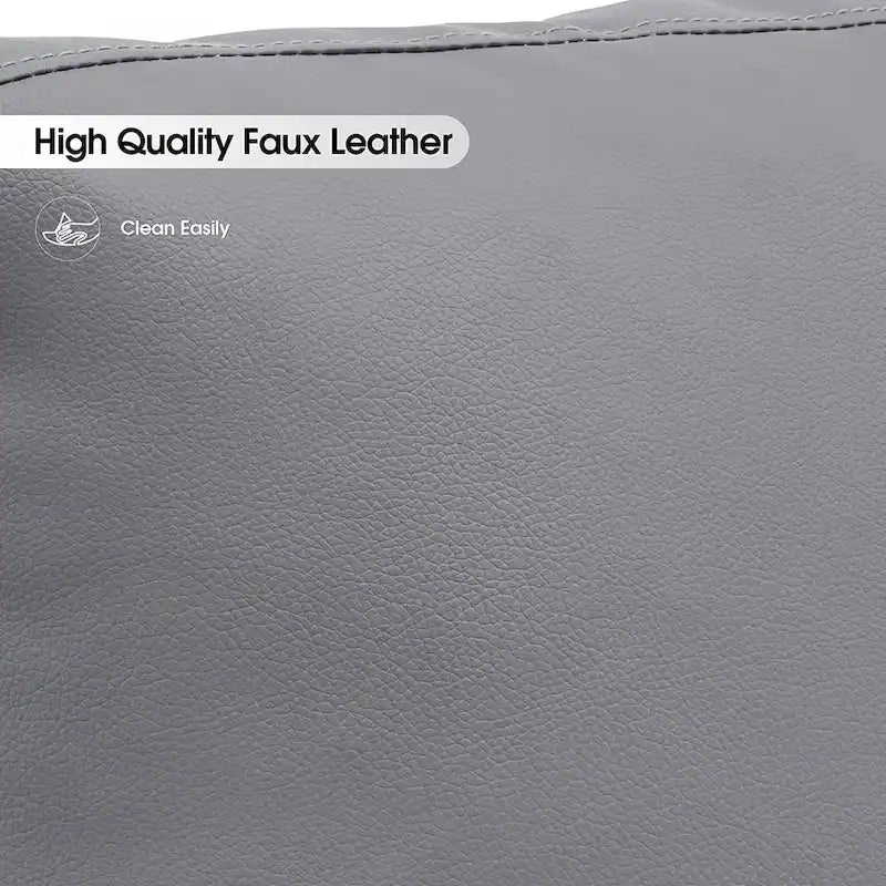 MCombo Modern Accent Chair with Upholstered Cushion, Faux Leather HQ304