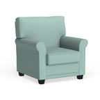 Charmayne Transitional Linen Padded Chair with Rolled Arms by Furniture of America