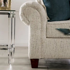 Mecia Transitional Chenille Rolled Arms 2-Piece Sofa Set by Furniture of America